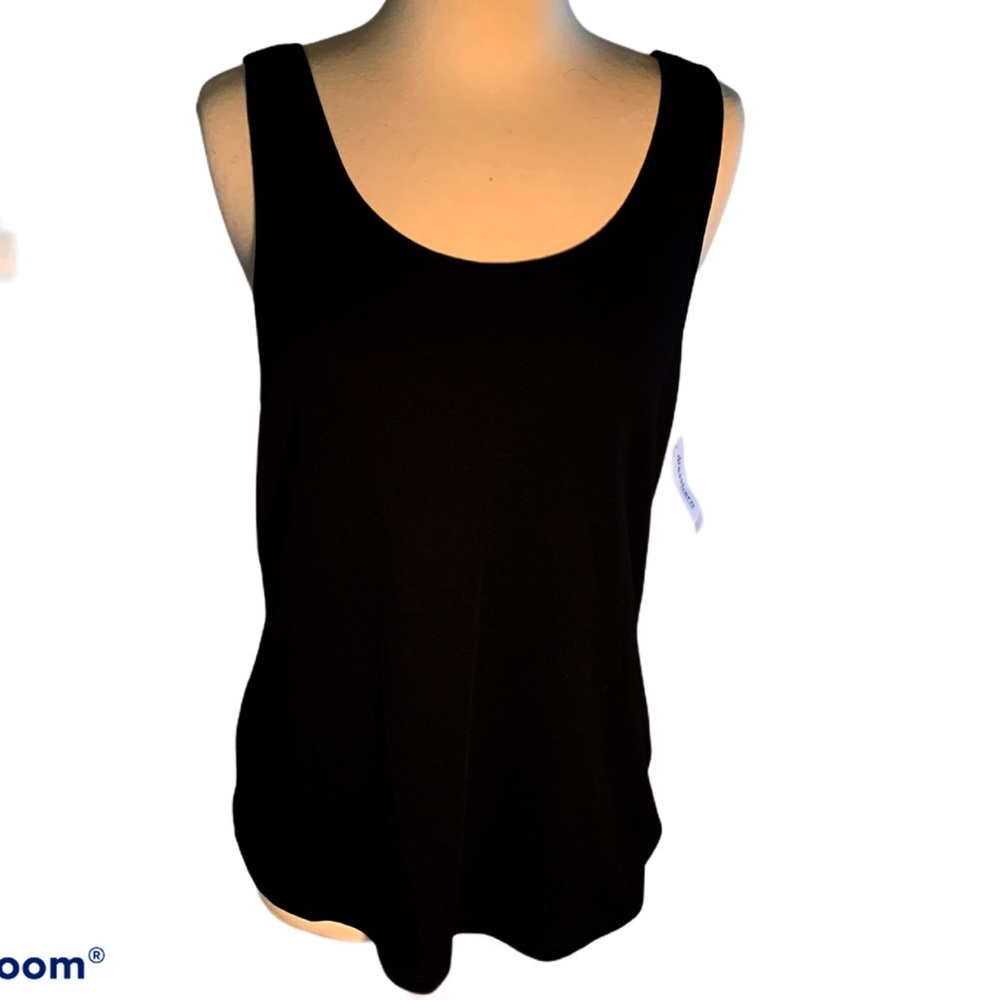 Dress Barn and Pure Energy 2 Black and 1 Gray Tank Tops, 1X